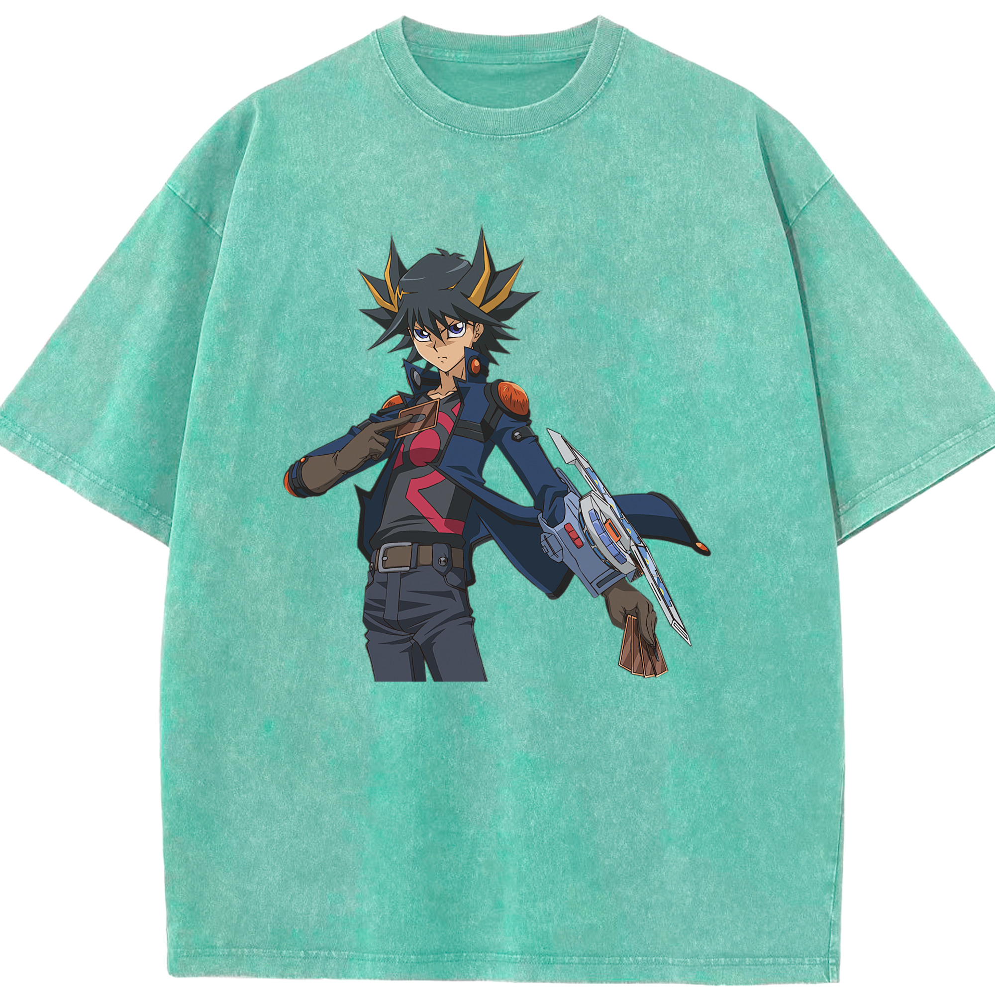 （画像用） 遊☆戯☆王 Yu-Gi-Oh! 綿100% ヴィンテージ風 半袖Tシャツ（フロントプリント）